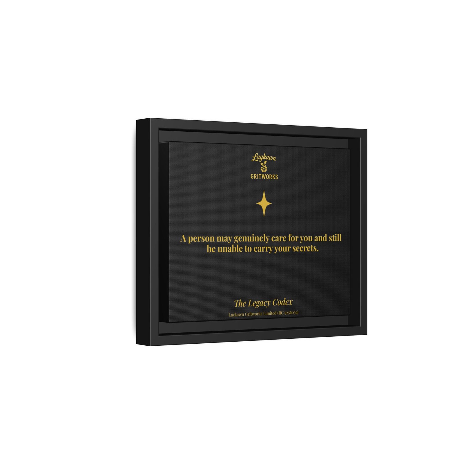 The Limits of Care – The Legacy Codex Premium Framed Canvas - Image 2