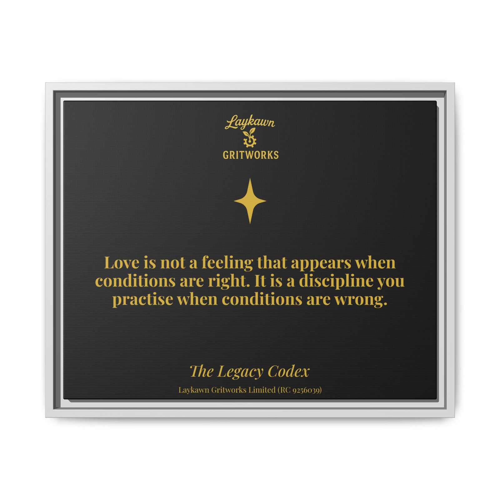 Love as Discipline – The Legacy Codex Premium Framed Canvas - Image 17