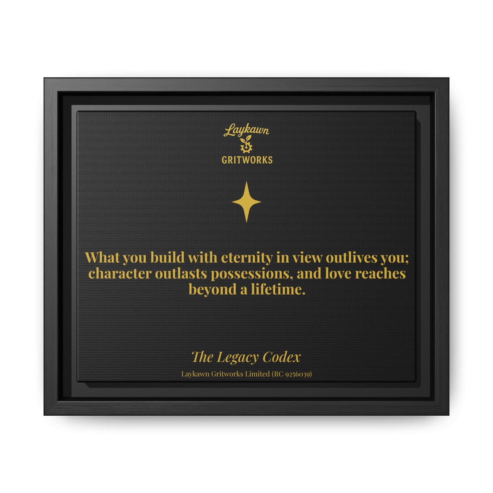 Eternity in View – The Legacy Codex Premium Framed Canvas