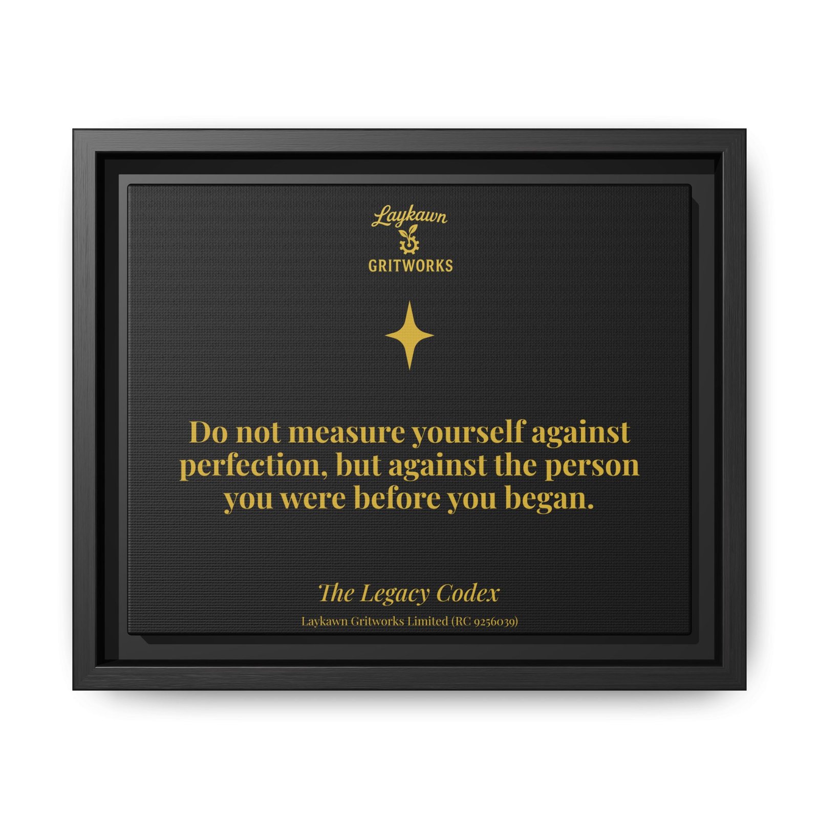 The Measure of Growth – The Legacy Codex Premium Framed Canvas
