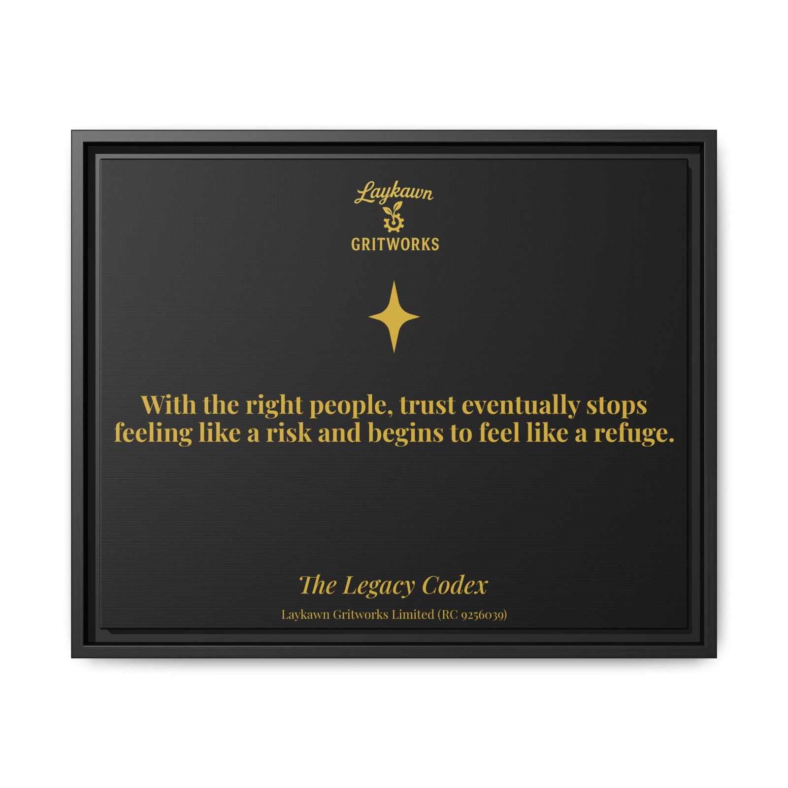 Trust as Refuge – The Legacy Codex Premium Framed Canvas - Image 29