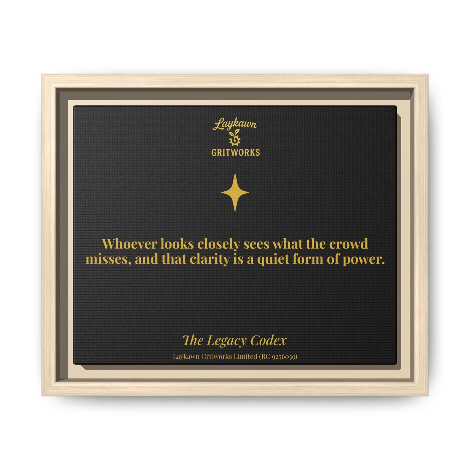 The Power of Observation – The Legacy Codex Premium Framed Canvas - Image 5