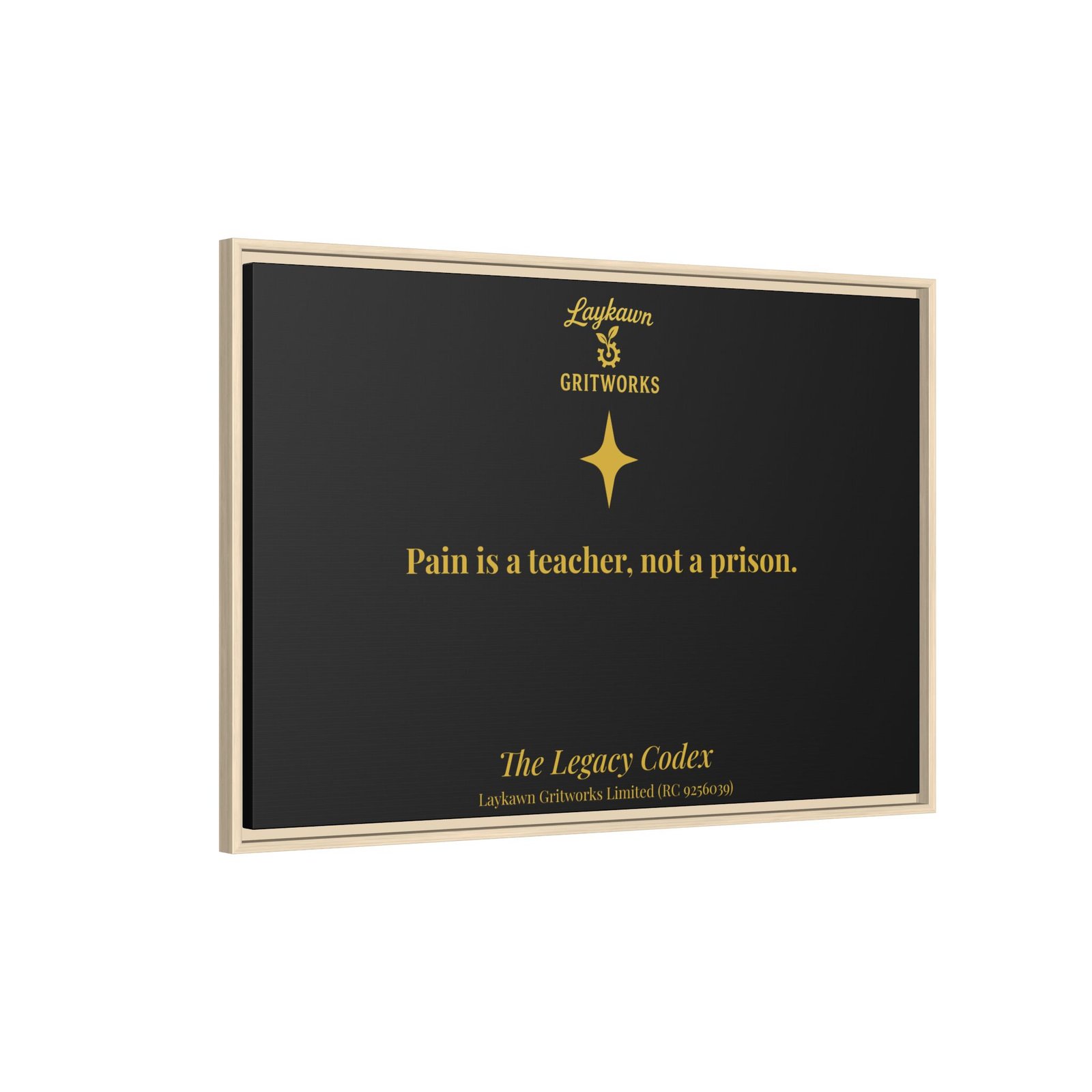 Pain as a Teacher – The Legacy Codex Premium Framed Canvas - Image 46