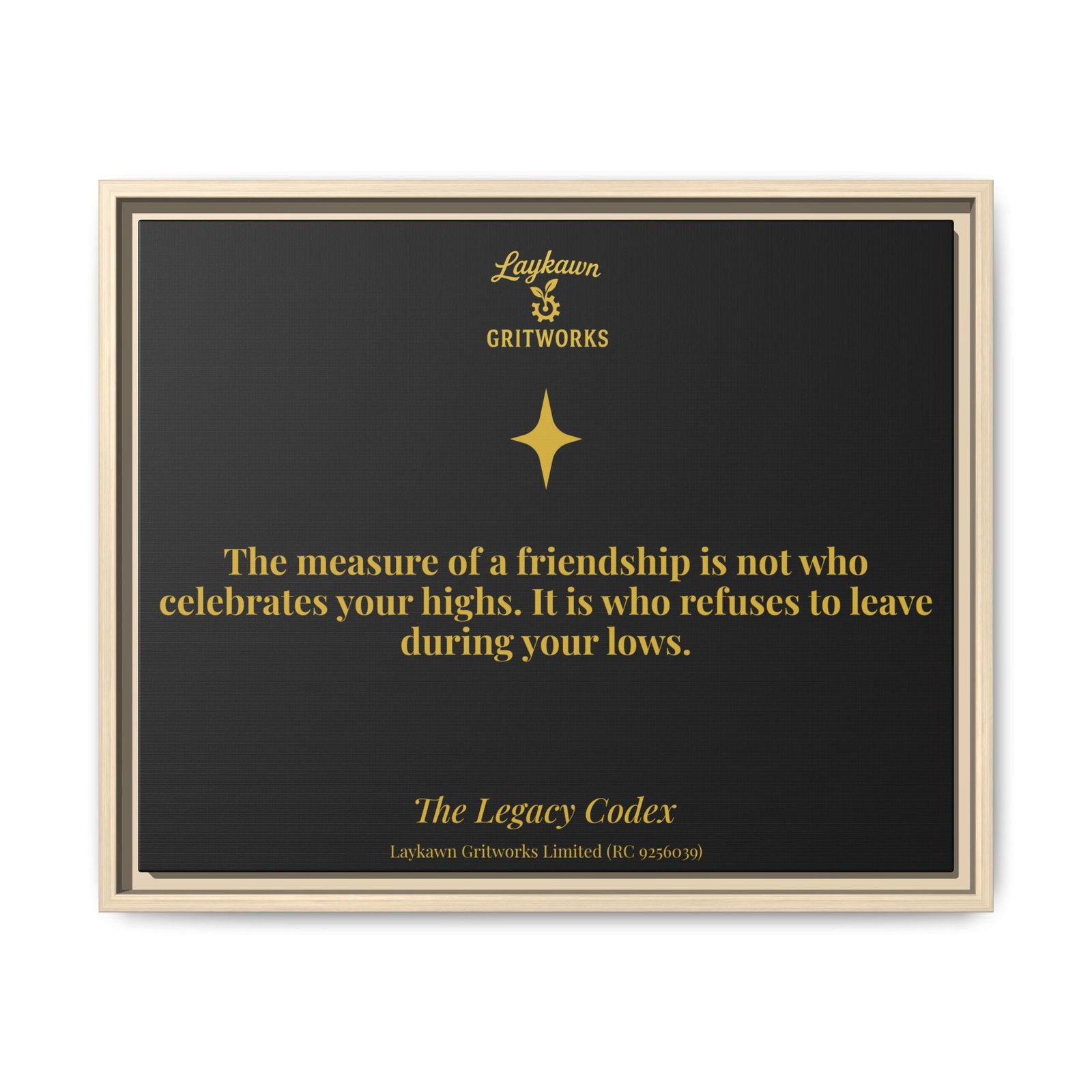 Tested Friendship – The Legacy Codex Premium Framed Canvas - Image 21