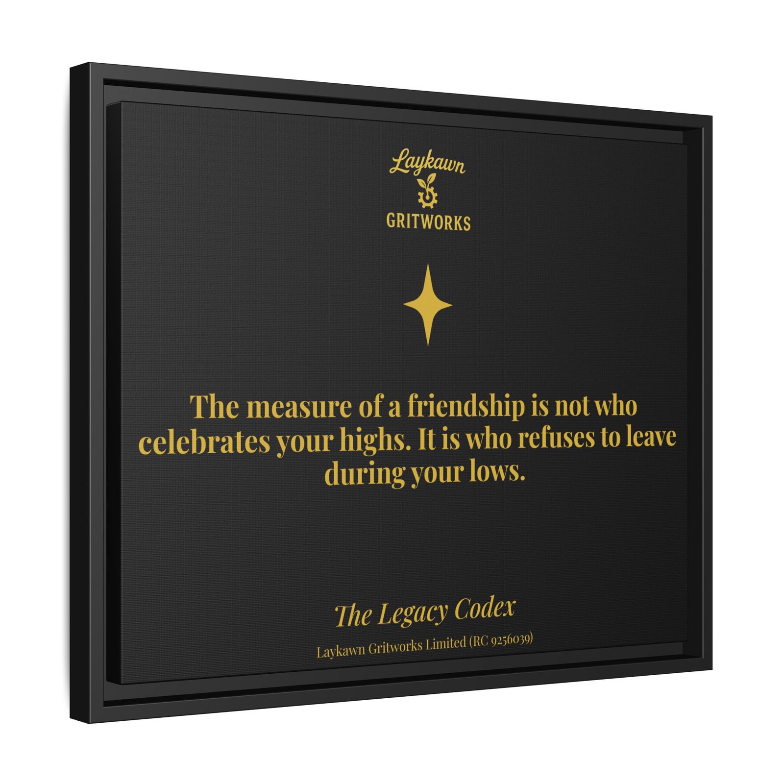 Tested Friendship – The Legacy Codex Premium Framed Canvas - Image 30