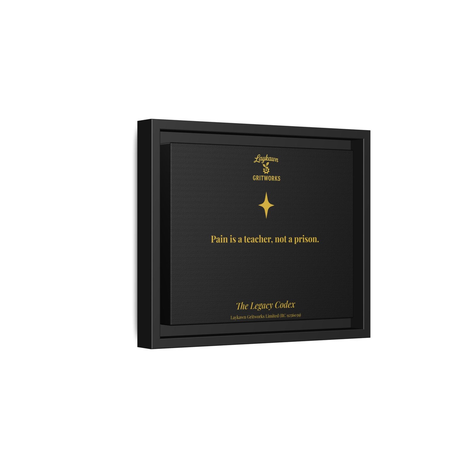 Pain as a Teacher – The Legacy Codex Premium Framed Canvas - Image 2