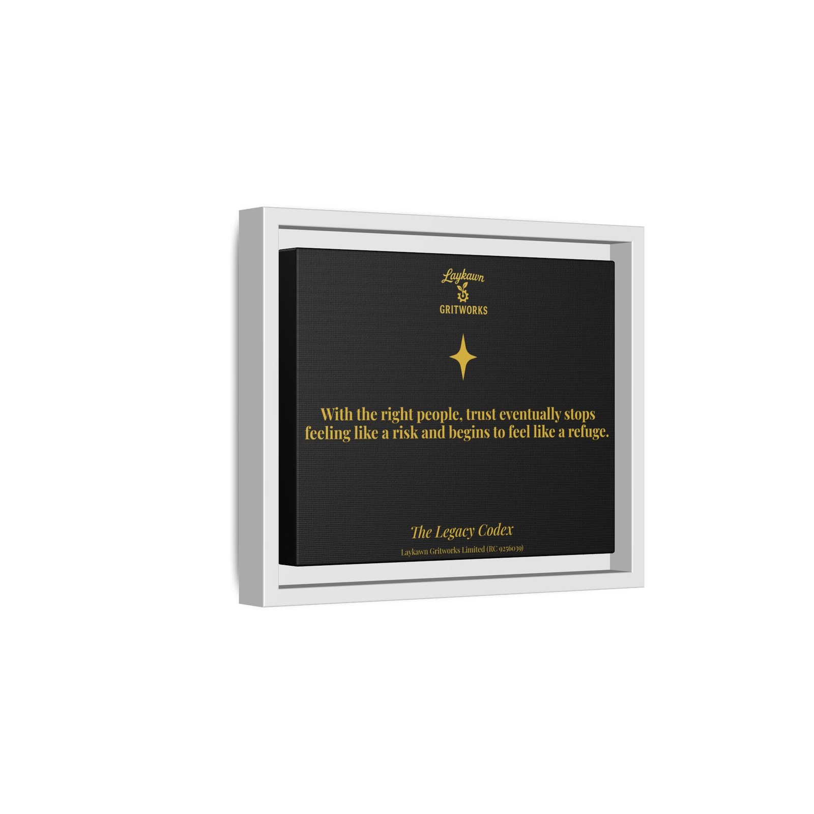 Trust as Refuge – The Legacy Codex Premium Framed Canvas - Image 14