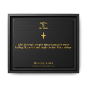 Trust as Refuge – The Legacy Codex Premium Framed Canvas