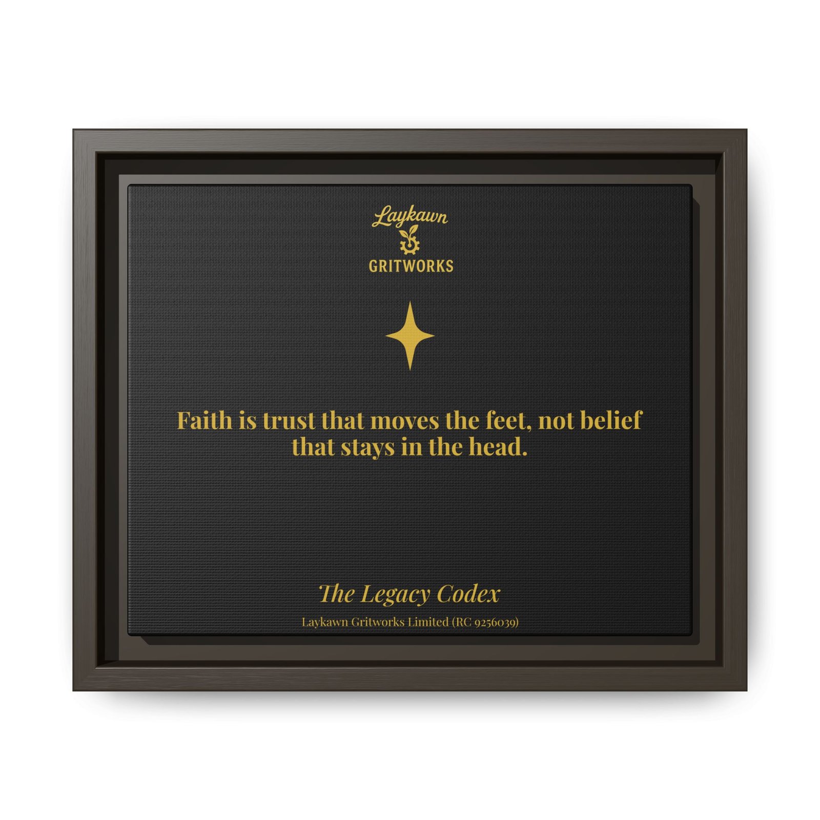 Faith That Moves – The Legacy Codex Premium Framed Canvas - Image 9