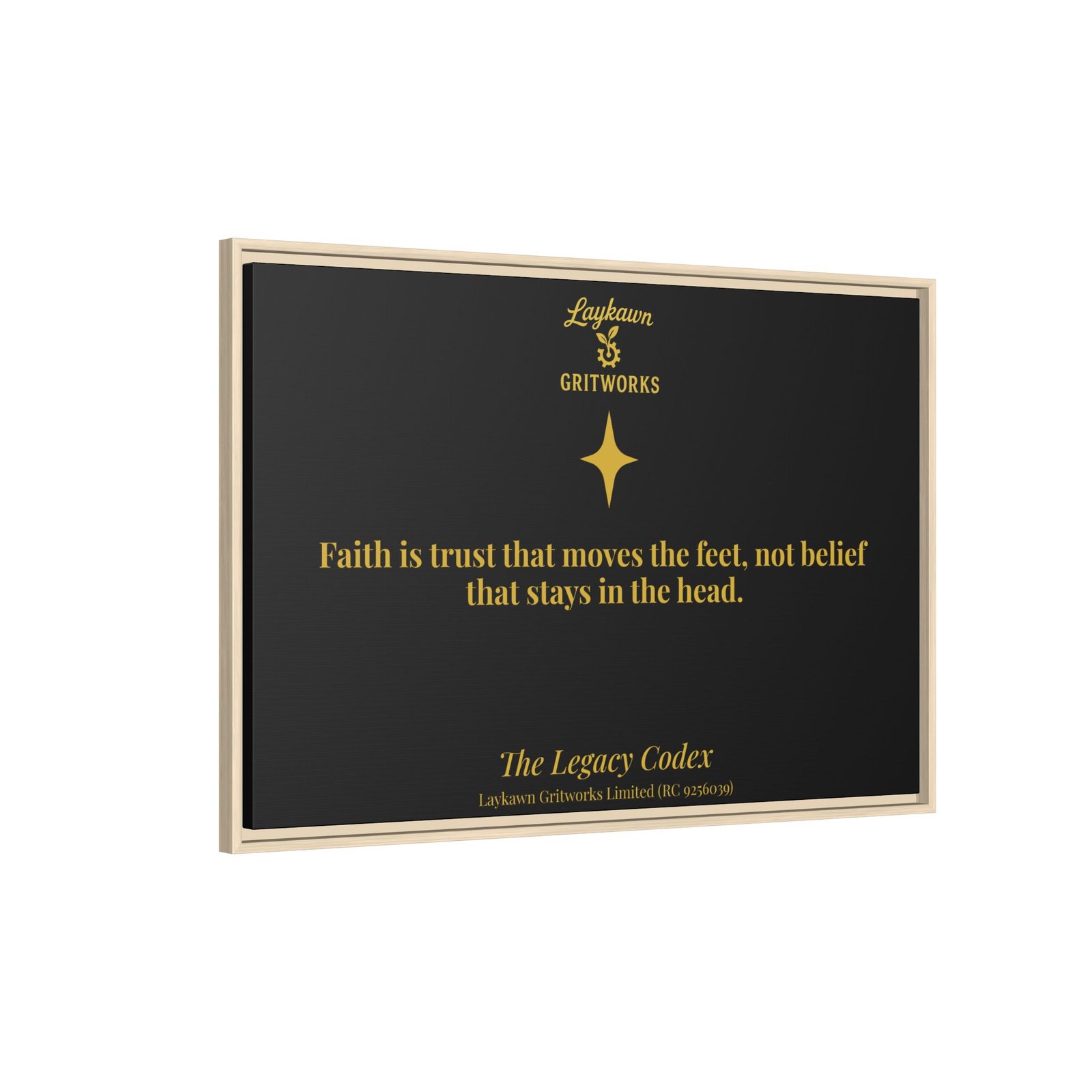 Faith That Moves – The Legacy Codex Premium Framed Canvas - Image 46