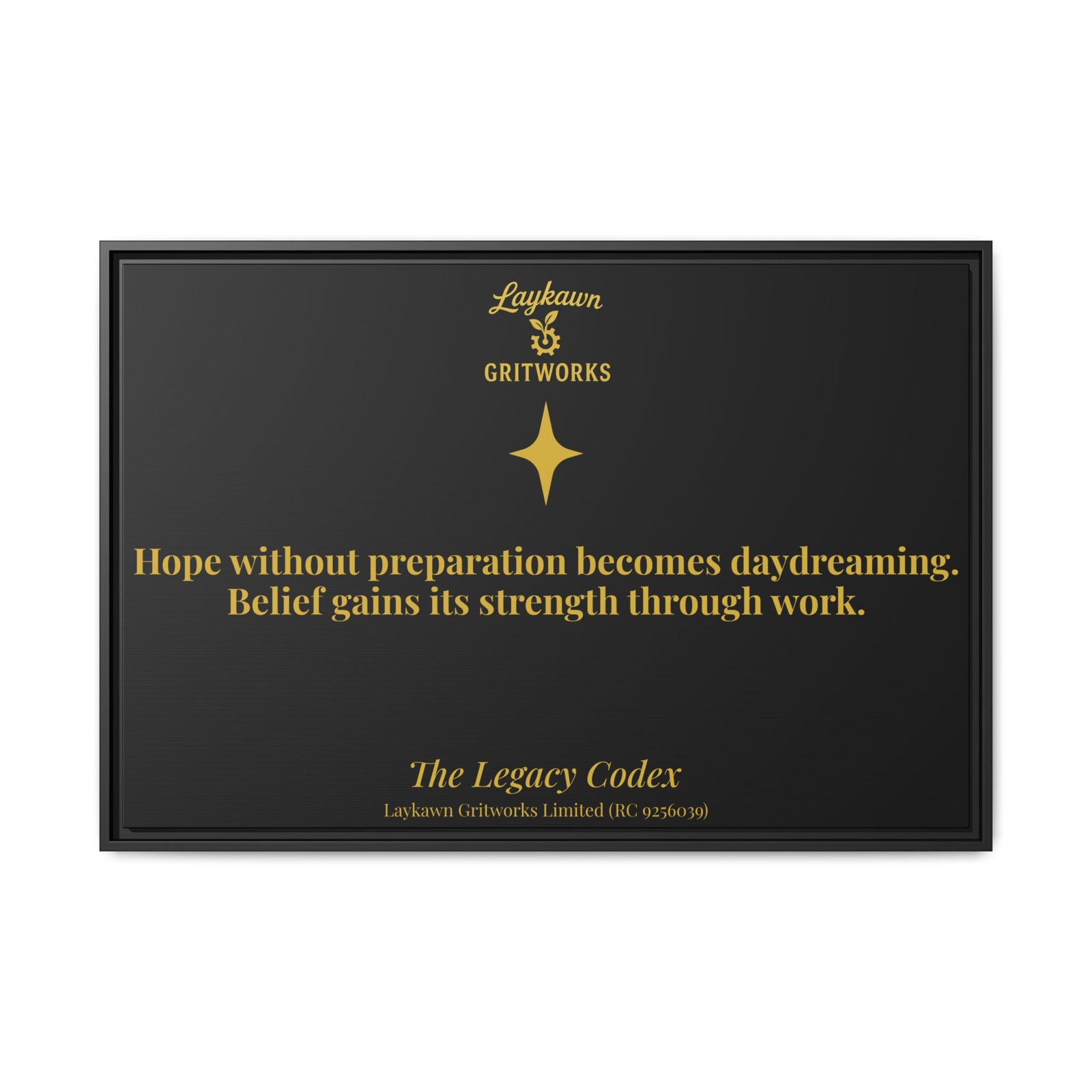 Hope With Preparation – The Legacy Codex Premium Framed Canvas - Image 41