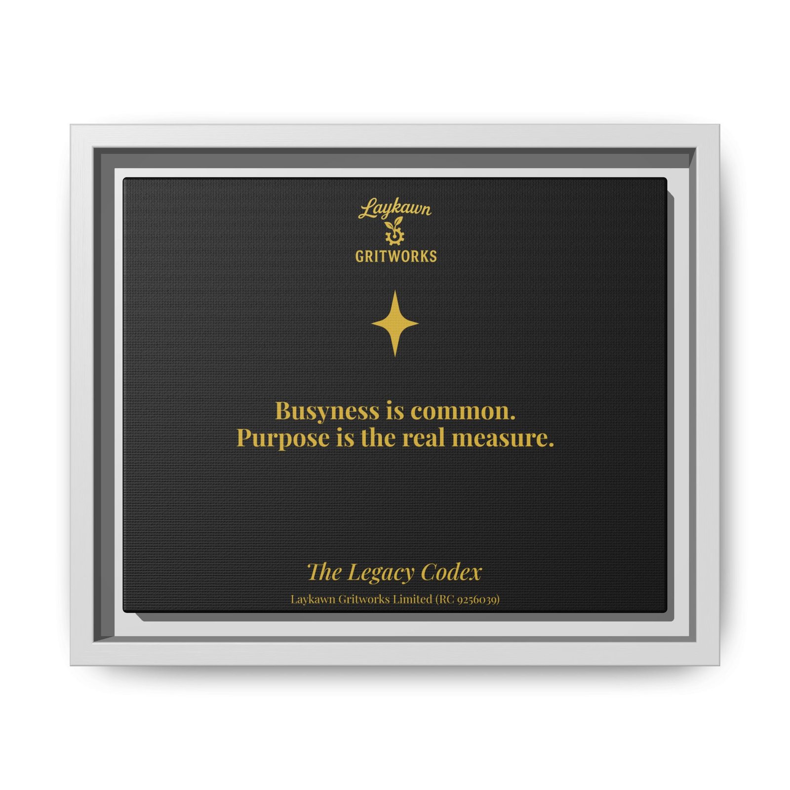 Purpose Over Busyness – The Legacy Codex Premium Framed Canvas - Image 13