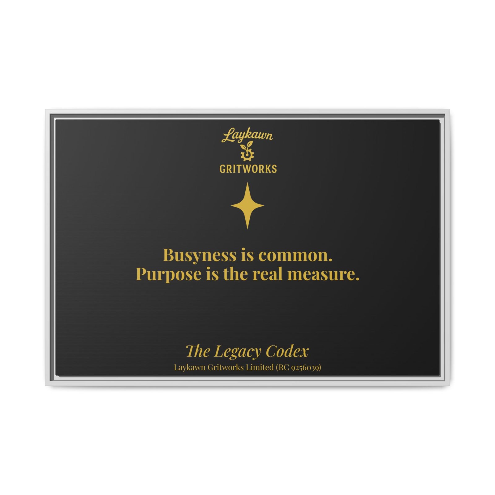 Purpose Over Busyness – The Legacy Codex Premium Framed Canvas - Image 33