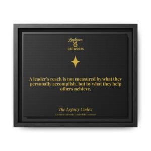 The Leader’s Reach – The Legacy Codex Premium Framed Canvas