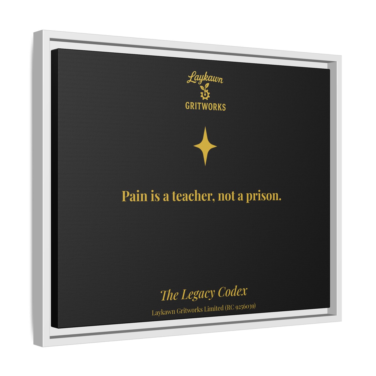 Pain as a Teacher – The Legacy Codex Premium Framed Canvas - Image 18