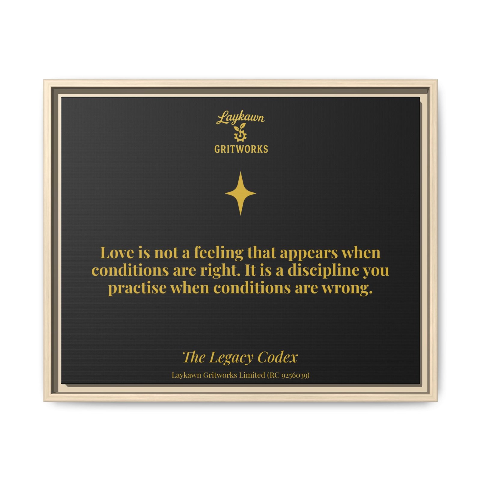 Love as Discipline – The Legacy Codex Premium Framed Canvas - Image 21