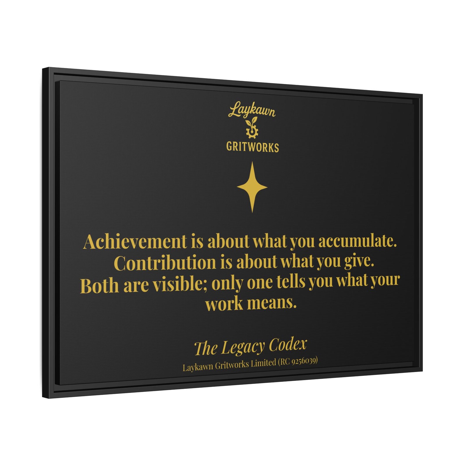 Achievement vs. Contribution – The Legacy Codex Premium Framed Canvas - Image 42