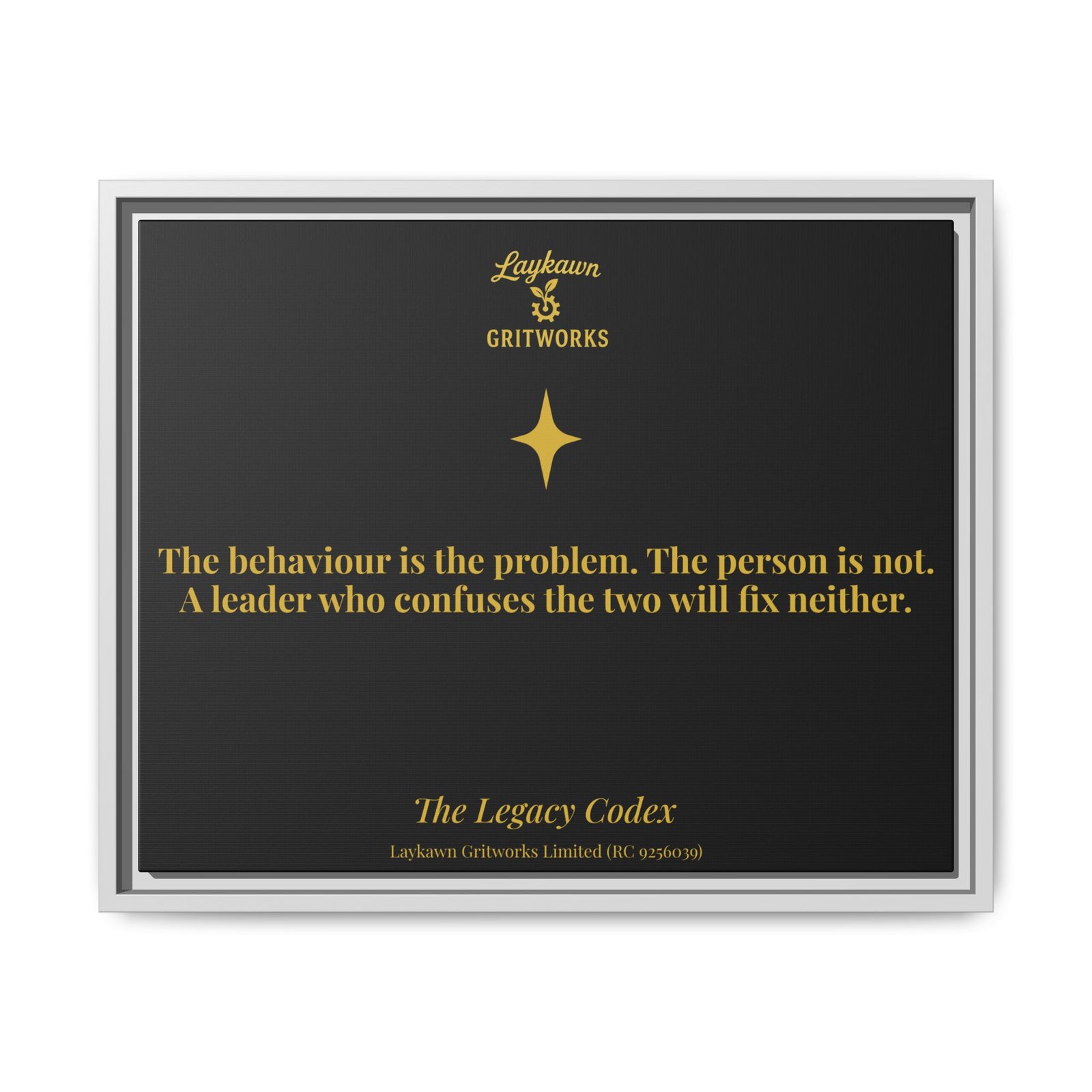 The Person is Not the Problem – The Legacy Codex Premium Framed Canvas - Image 17