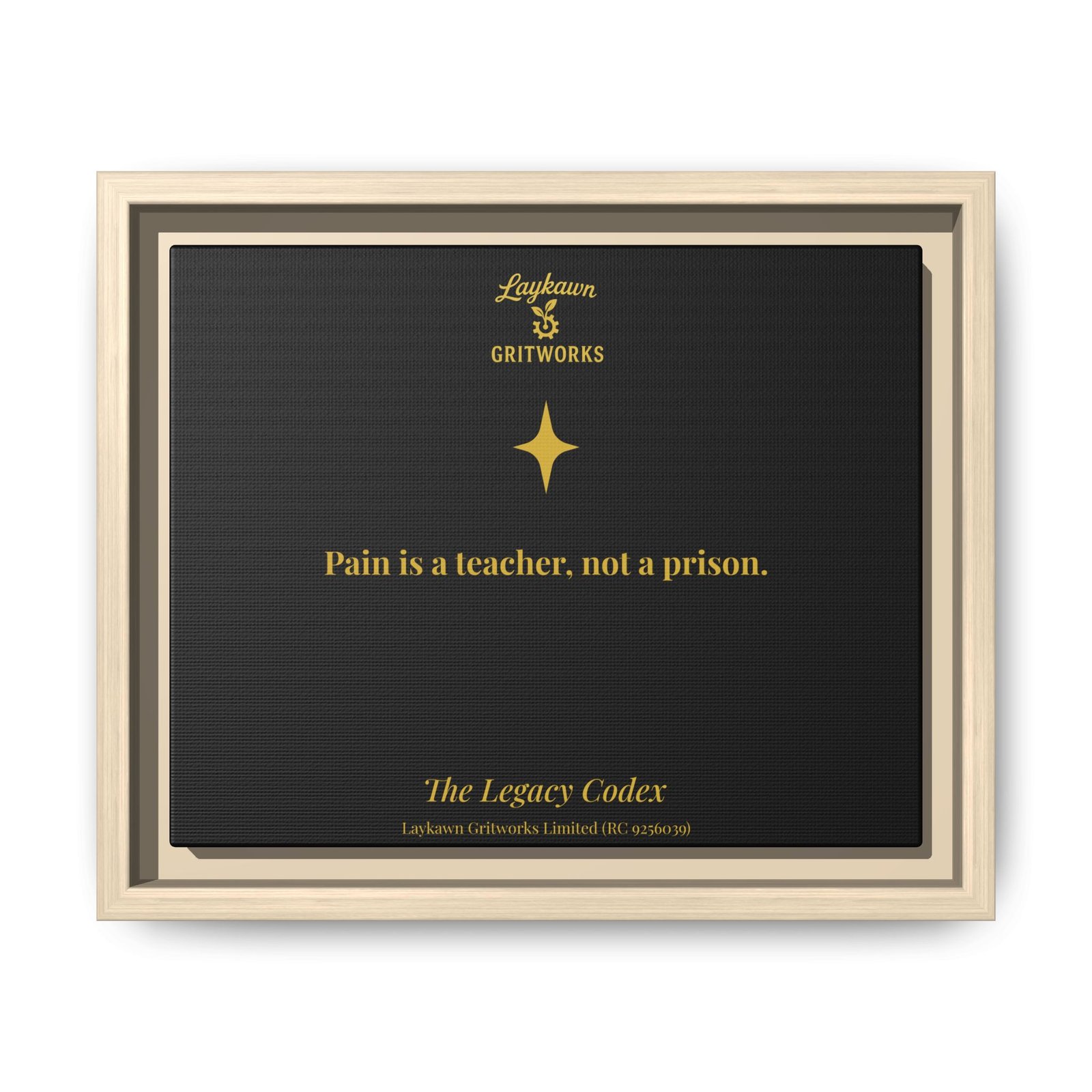 Pain as a Teacher – The Legacy Codex Premium Framed Canvas - Image 5