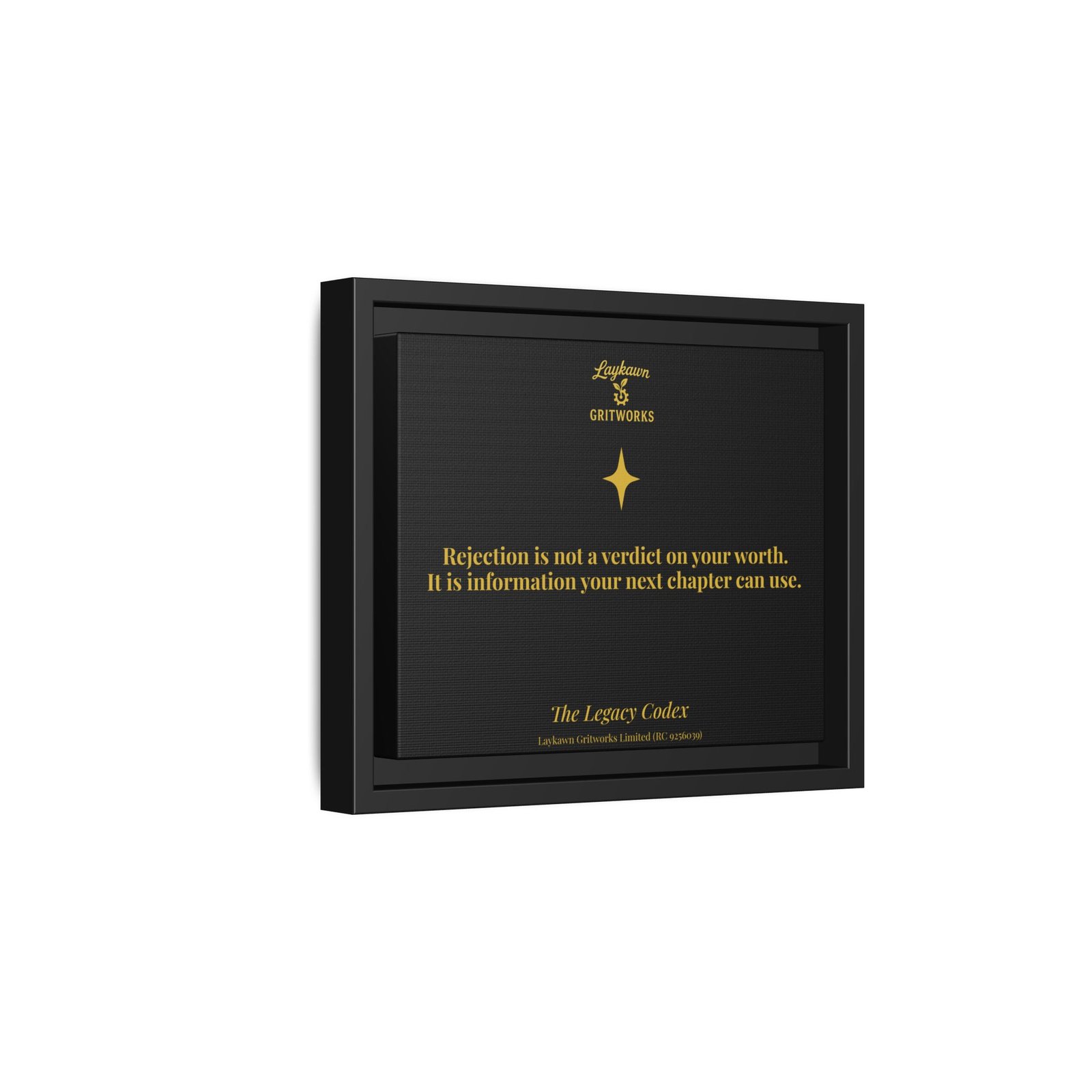 Rejection as Information – The Legacy Codex Premium Framed Canvas - Image 2