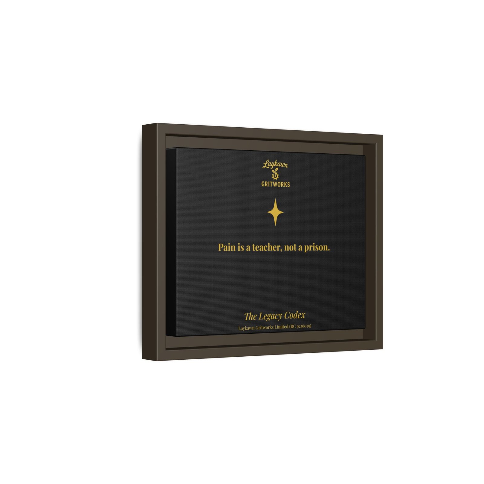 Pain as a Teacher – The Legacy Codex Premium Framed Canvas - Image 10