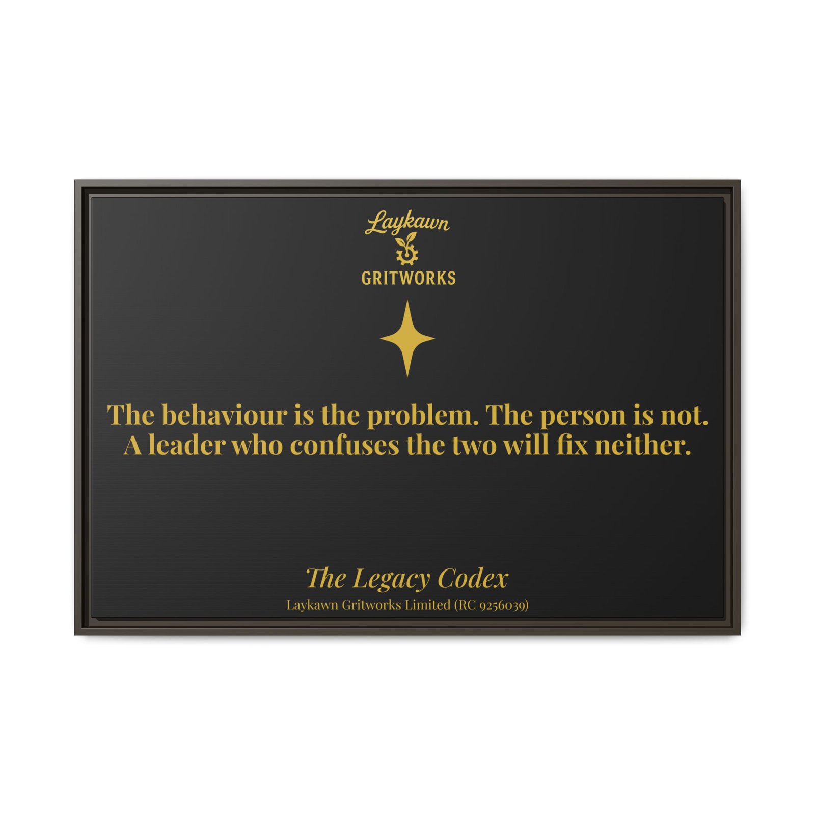 The Person is Not the Problem – The Legacy Codex Premium Framed Canvas - Image 37