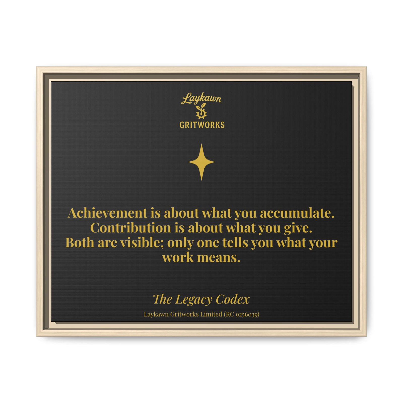 Achievement vs. Contribution – The Legacy Codex Premium Framed Canvas - Image 21