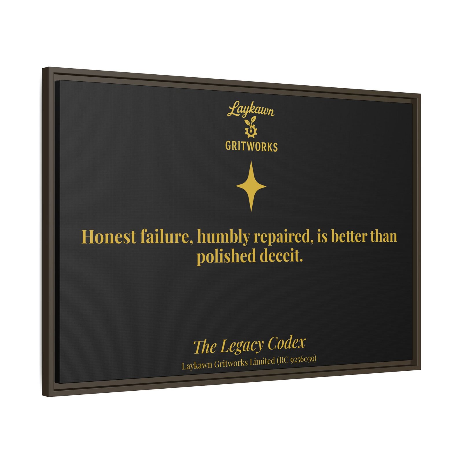 Honest Failure – The Legacy Codex Premium Framed Canvas - Image 38
