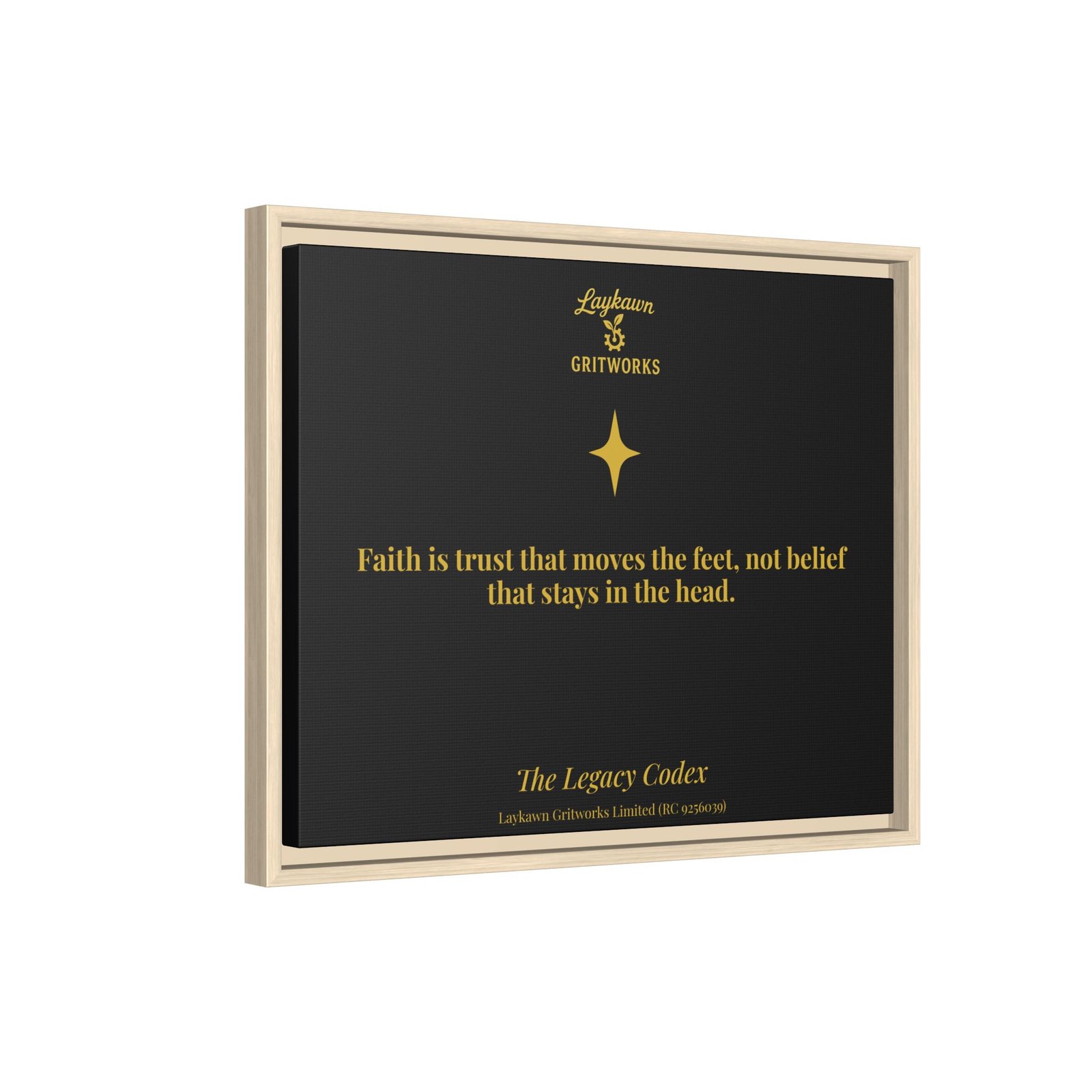 Faith That Moves – The Legacy Codex Premium Framed Canvas - Image 22