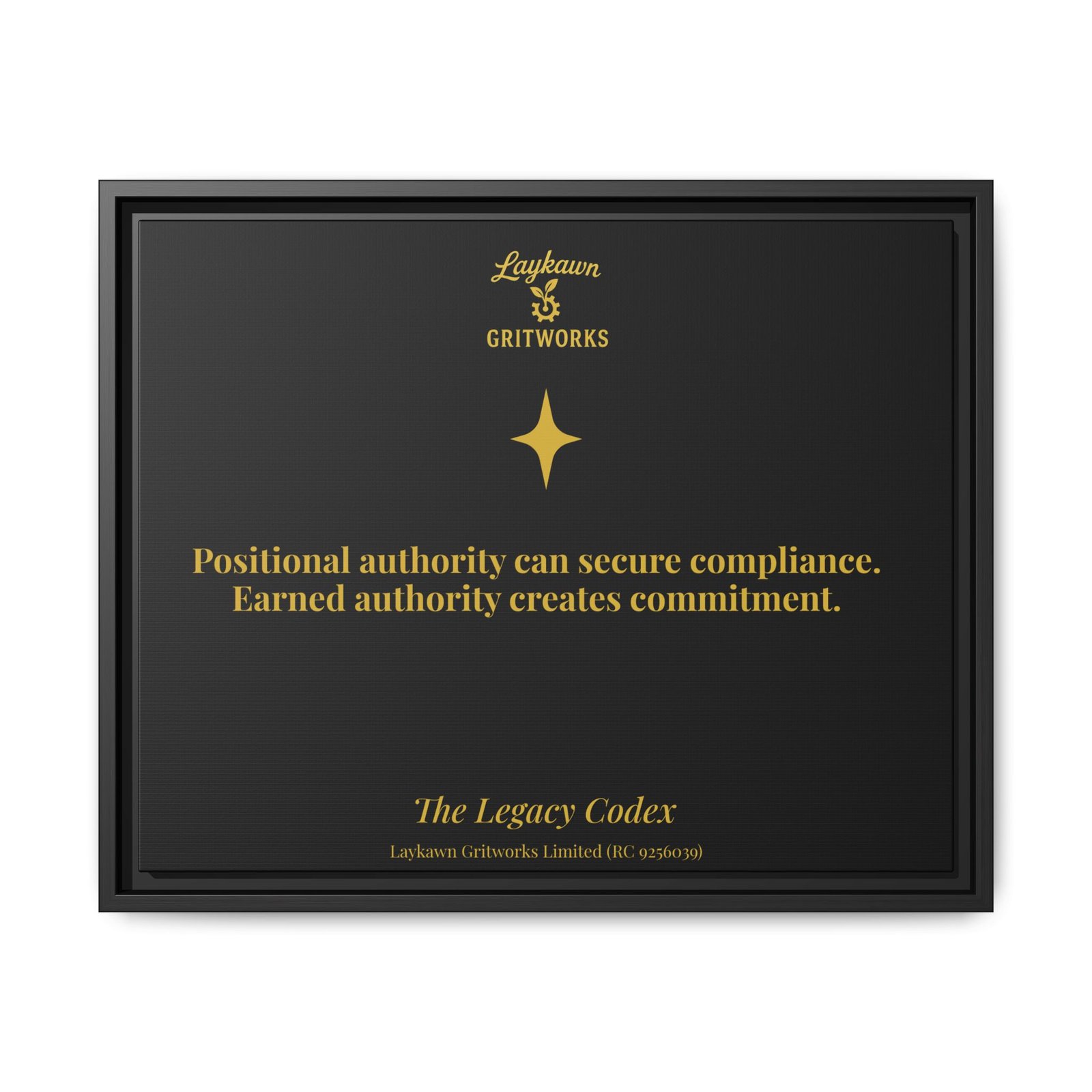 Earned Authority – The Legacy Codex Premium Framed Canvas - Image 29