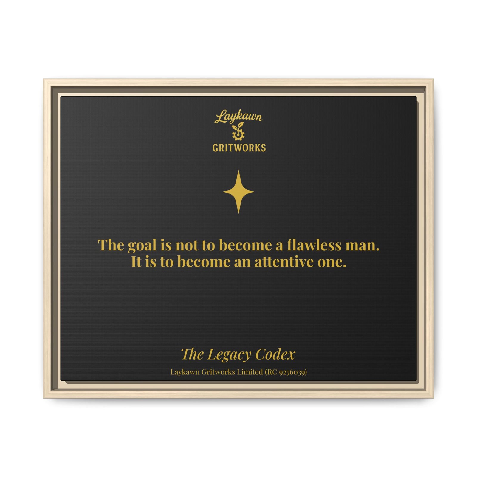 The Attentive Man – The Legacy Codex Premium Framed Canvas - Image 21