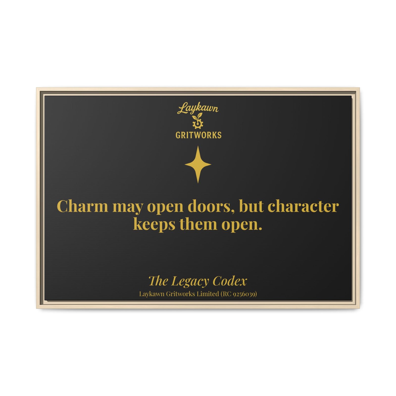The Power of Character – The Legacy Codex Premium Framed Canvas - Image 45