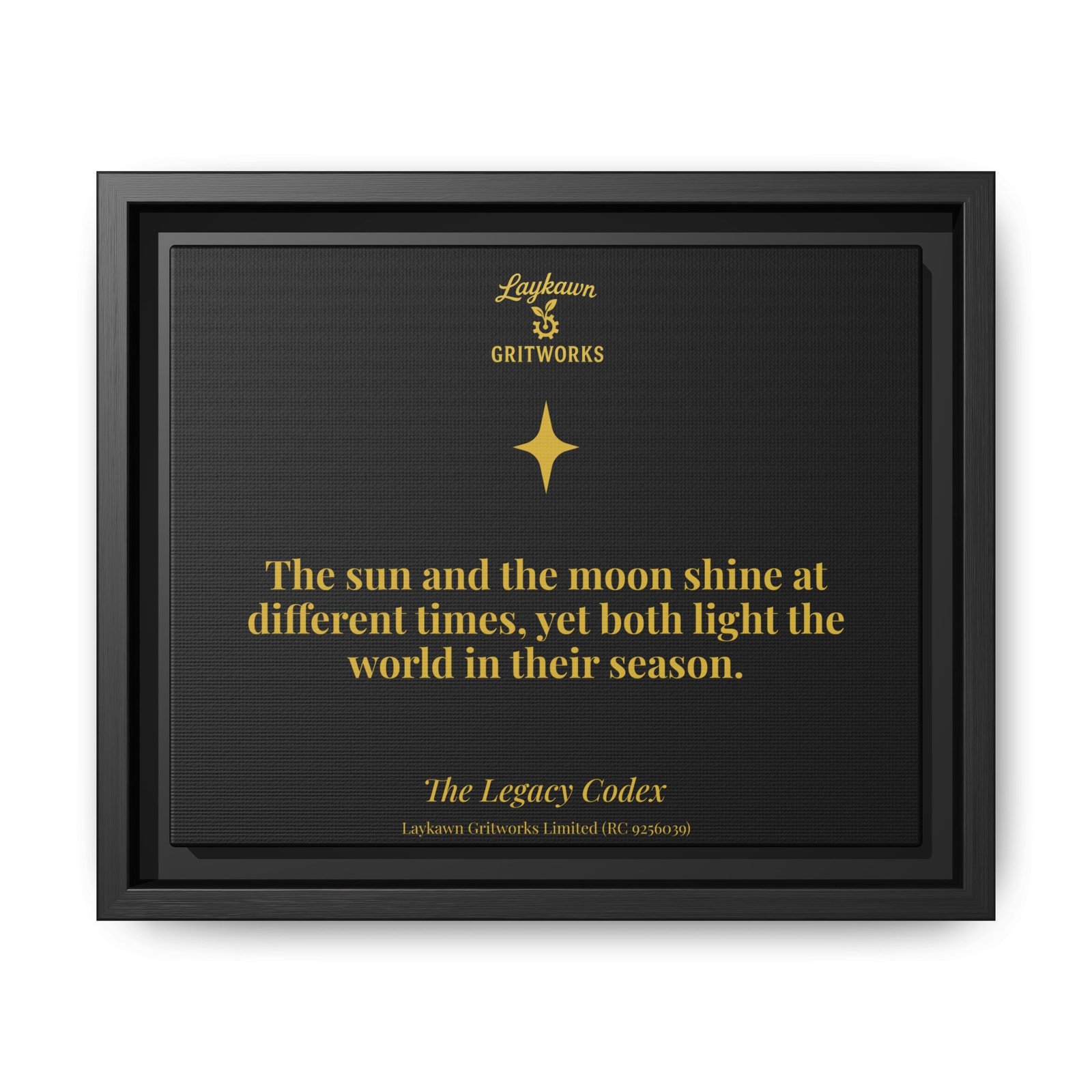 Your Season – The Legacy Codex Premium Framed Canvas