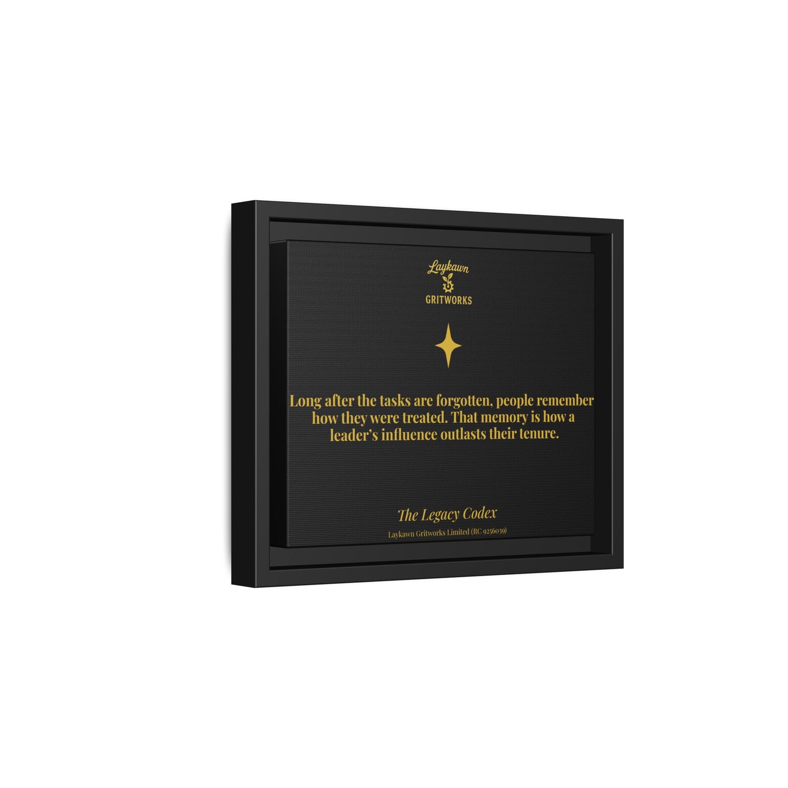 Influence That Outlasts – The Legacy Codex Premium Framed Canvas - Image 2