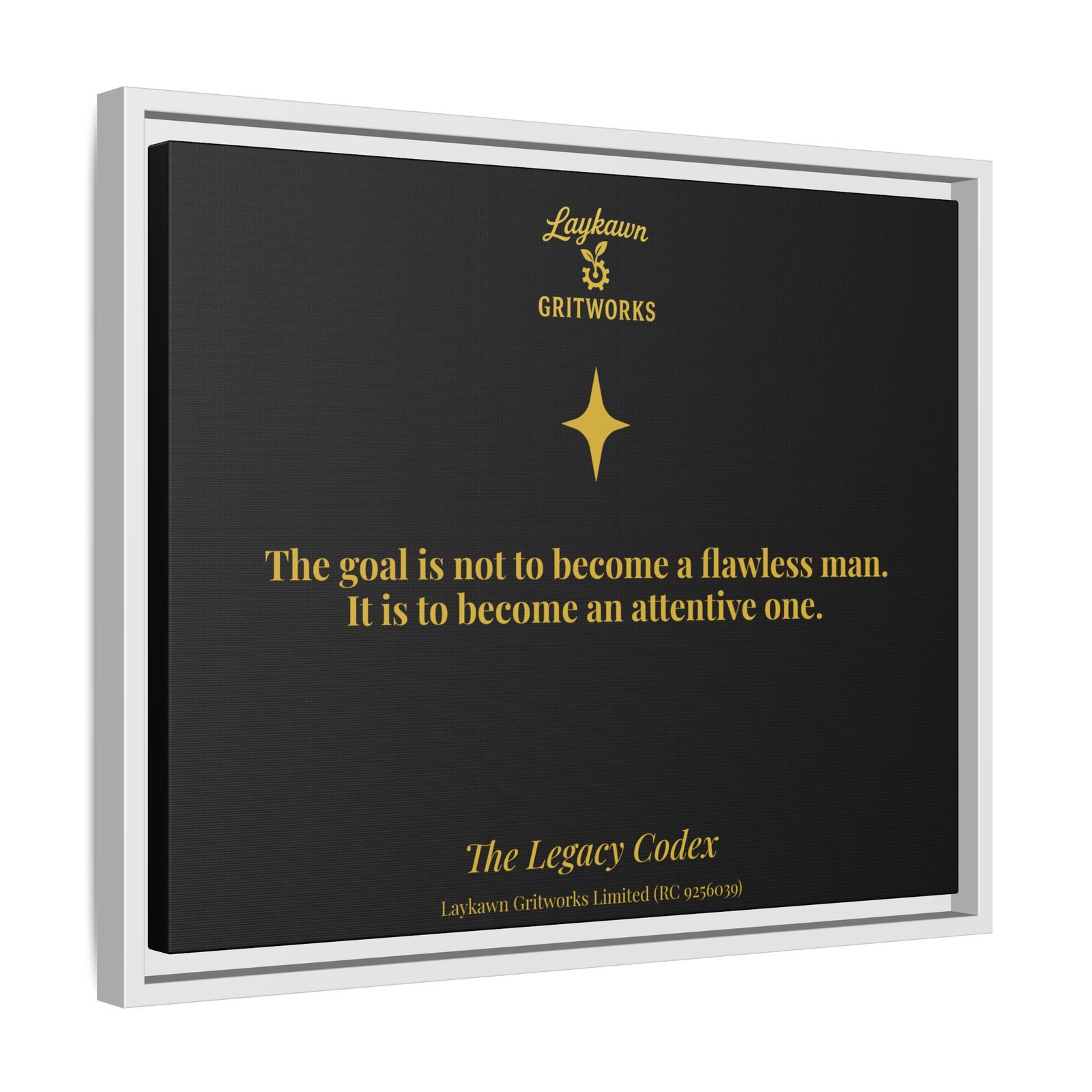 The Attentive Man – The Legacy Codex Premium Framed Canvas - Image 18