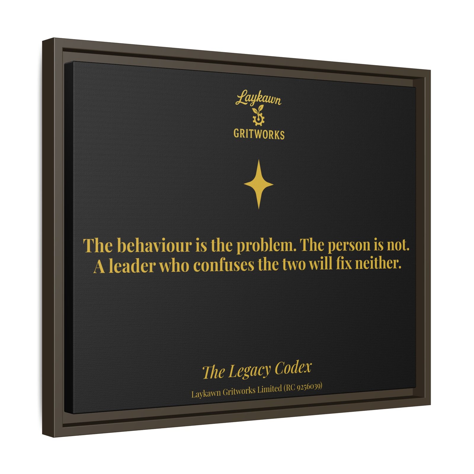 The Person is Not the Problem – The Legacy Codex Premium Framed Canvas - Image 26