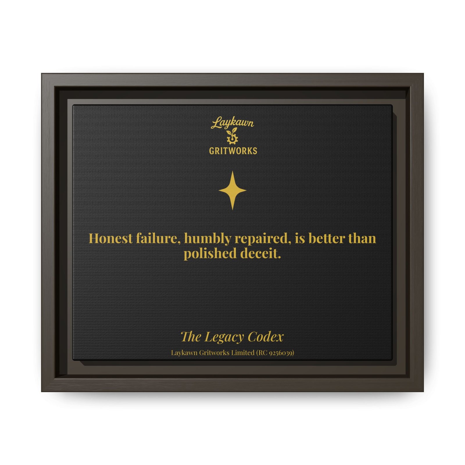 Honest Failure – The Legacy Codex Premium Framed Canvas - Image 9