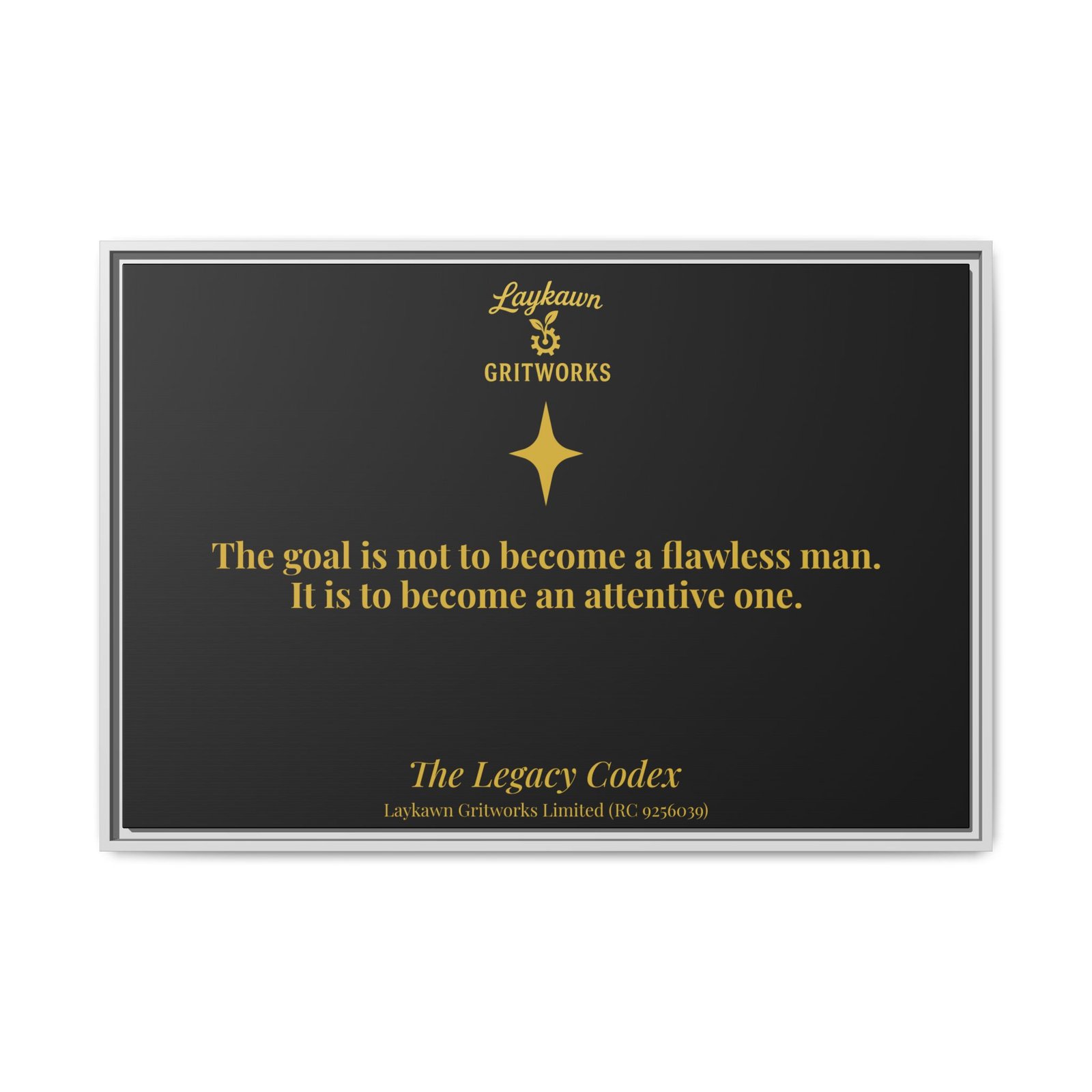 The Attentive Man – The Legacy Codex Premium Framed Canvas - Image 33