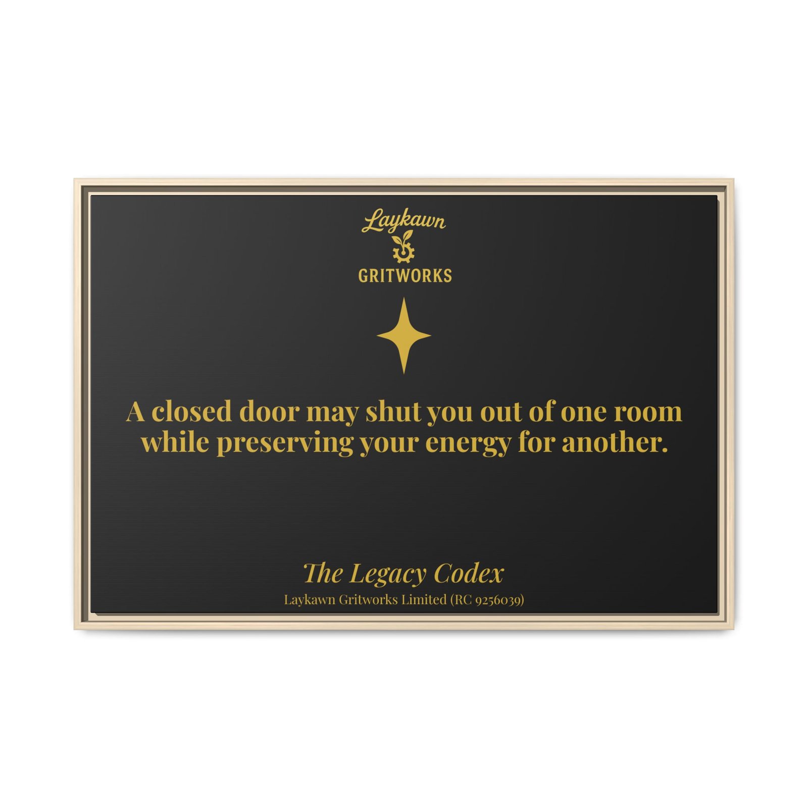 Beyond the Closed Door – The Legacy Codex Premium Framed Canvas - Image 45
