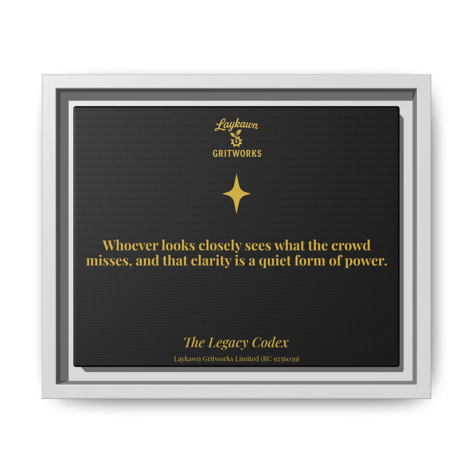 The Power of Observation – The Legacy Codex Premium Framed Canvas - Image 13
