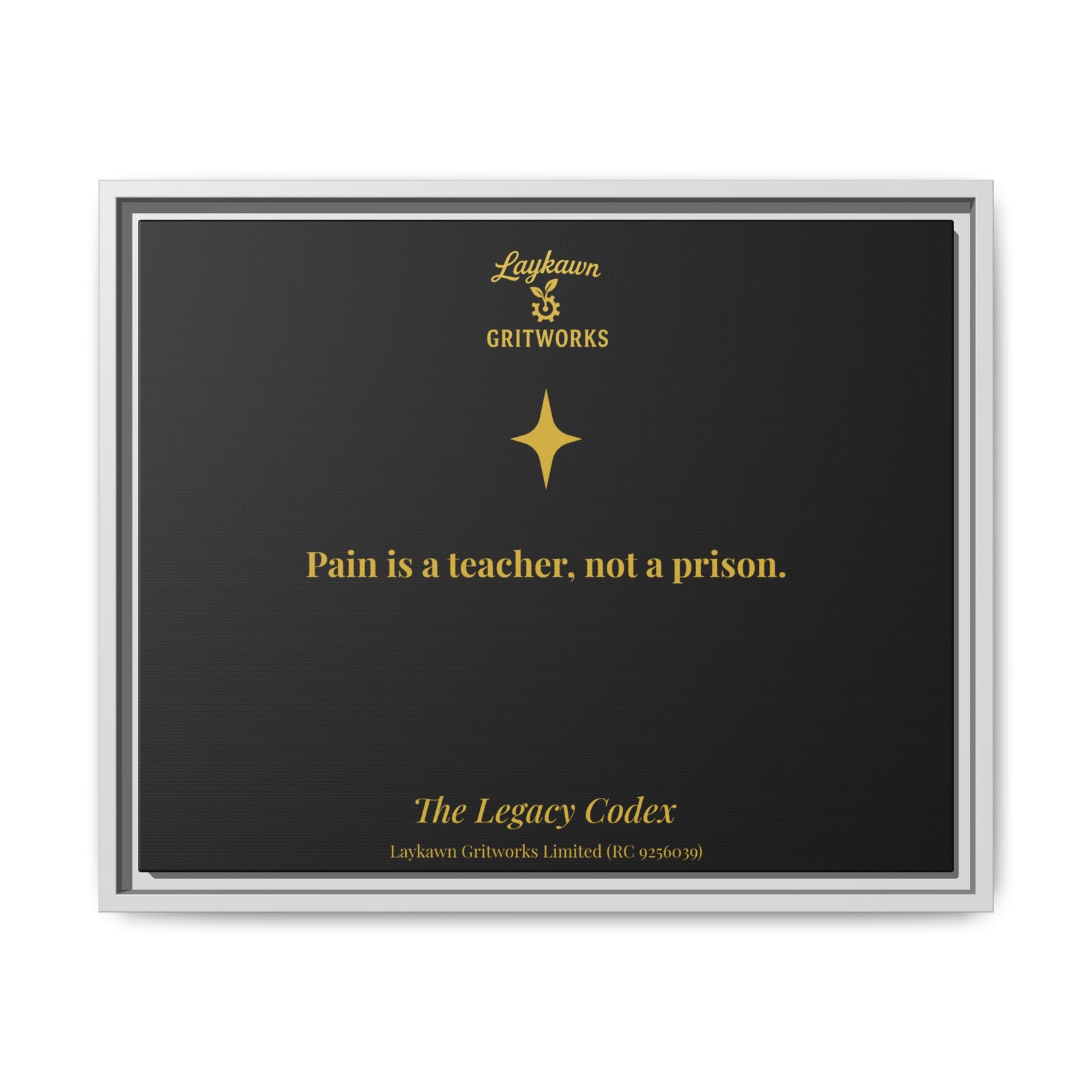 Pain as a Teacher – The Legacy Codex Premium Framed Canvas - Image 17