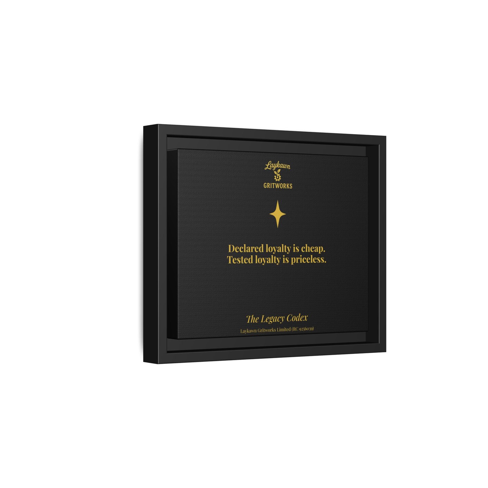 The Price of Loyalty – The Legacy Codex Premium Framed Canvas - Image 2