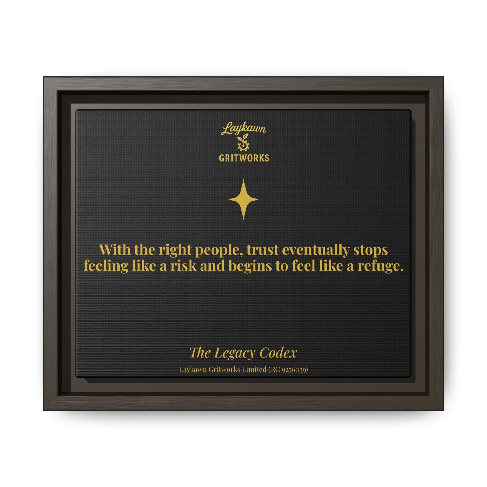 Trust as Refuge – The Legacy Codex Premium Framed Canvas - Image 9