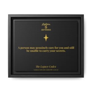 The Limits of Care – The Legacy Codex Premium Framed Canvas