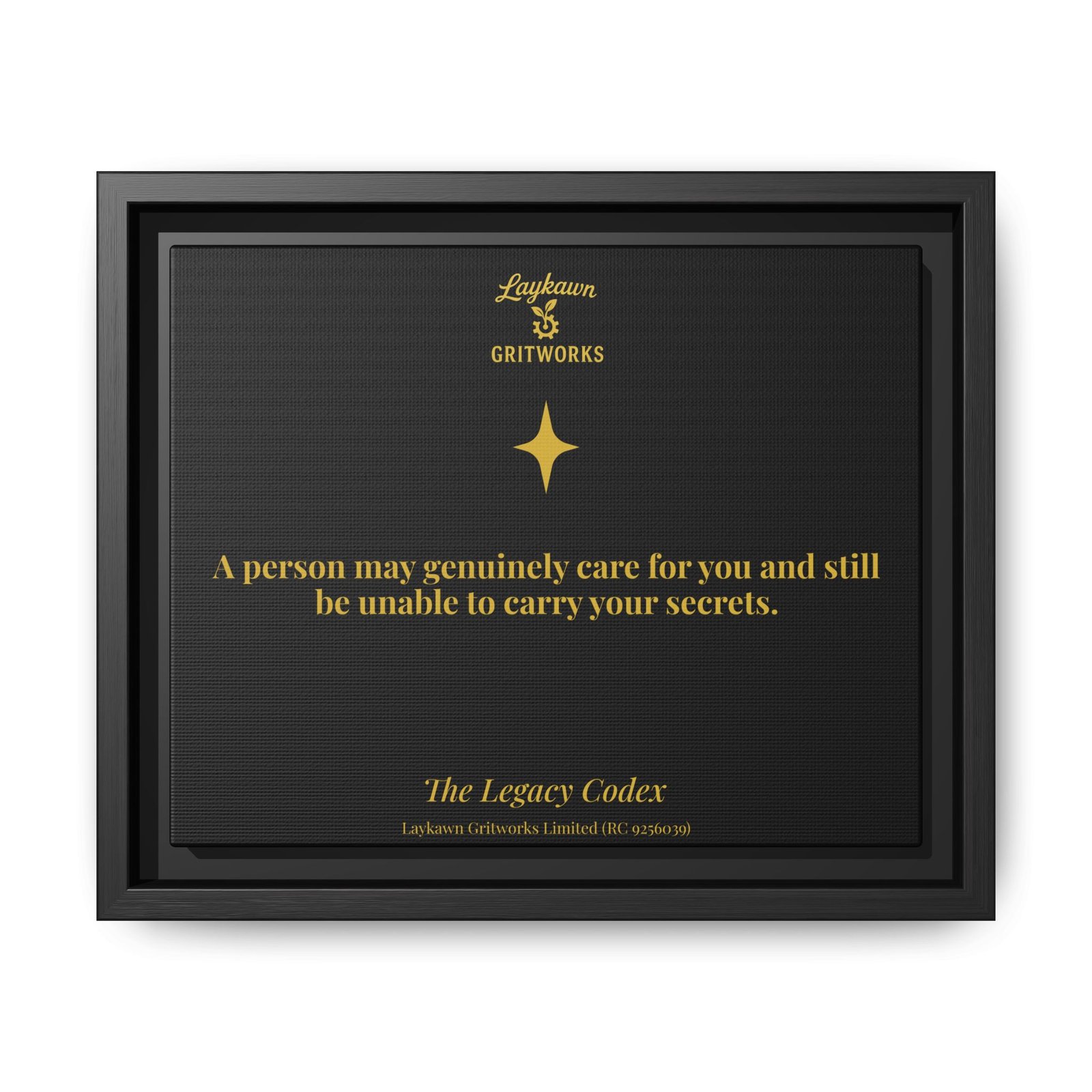 The Limits of Care – The Legacy Codex Premium Framed Canvas