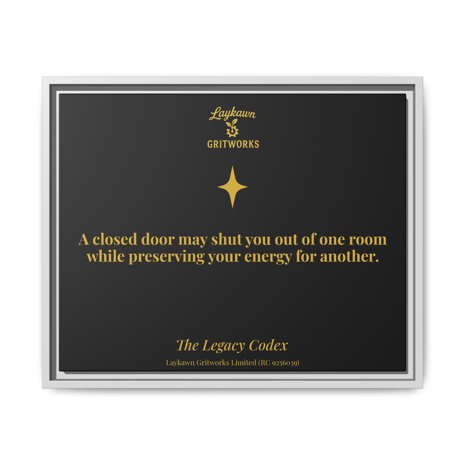 Beyond the Closed Door – The Legacy Codex Premium Framed Canvas - Image 17