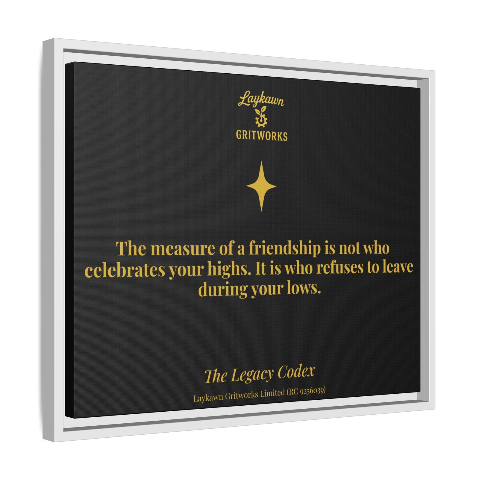 Tested Friendship – The Legacy Codex Premium Framed Canvas - Image 18