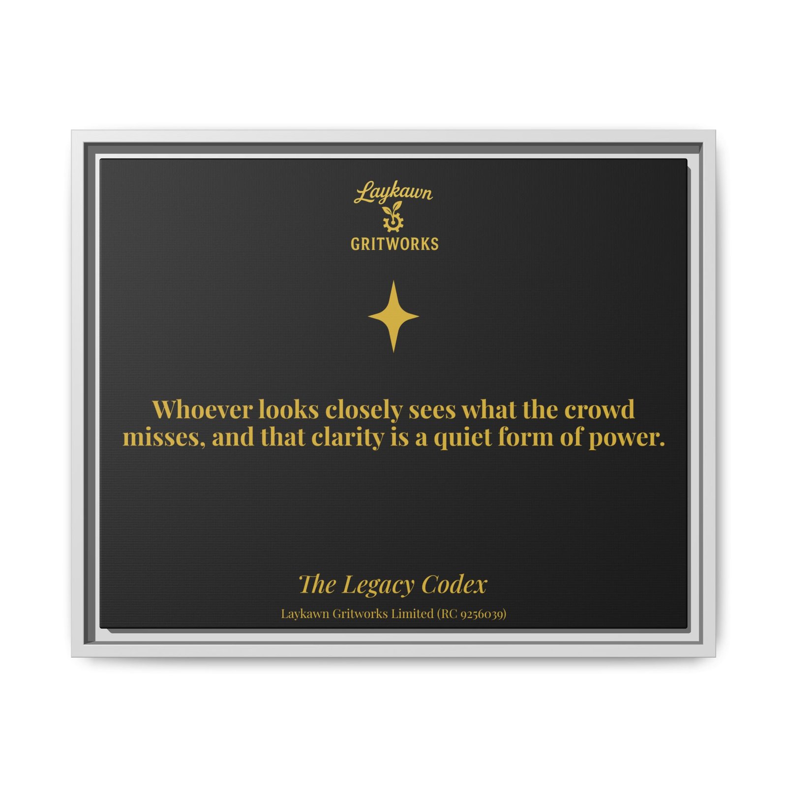 The Power of Observation – The Legacy Codex Premium Framed Canvas - Image 17