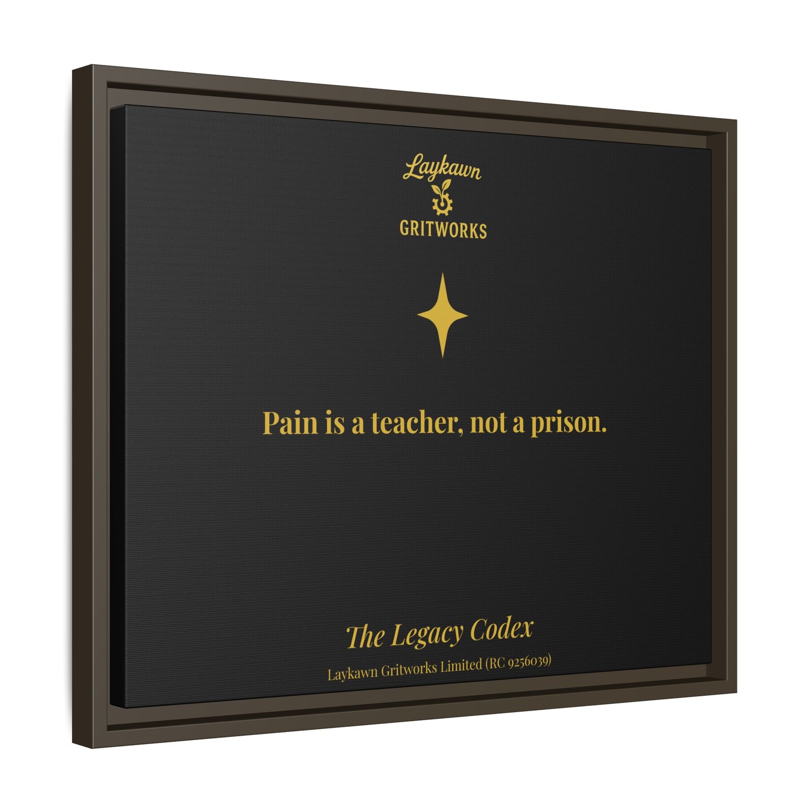 Pain as a Teacher – The Legacy Codex Premium Framed Canvas - Image 26
