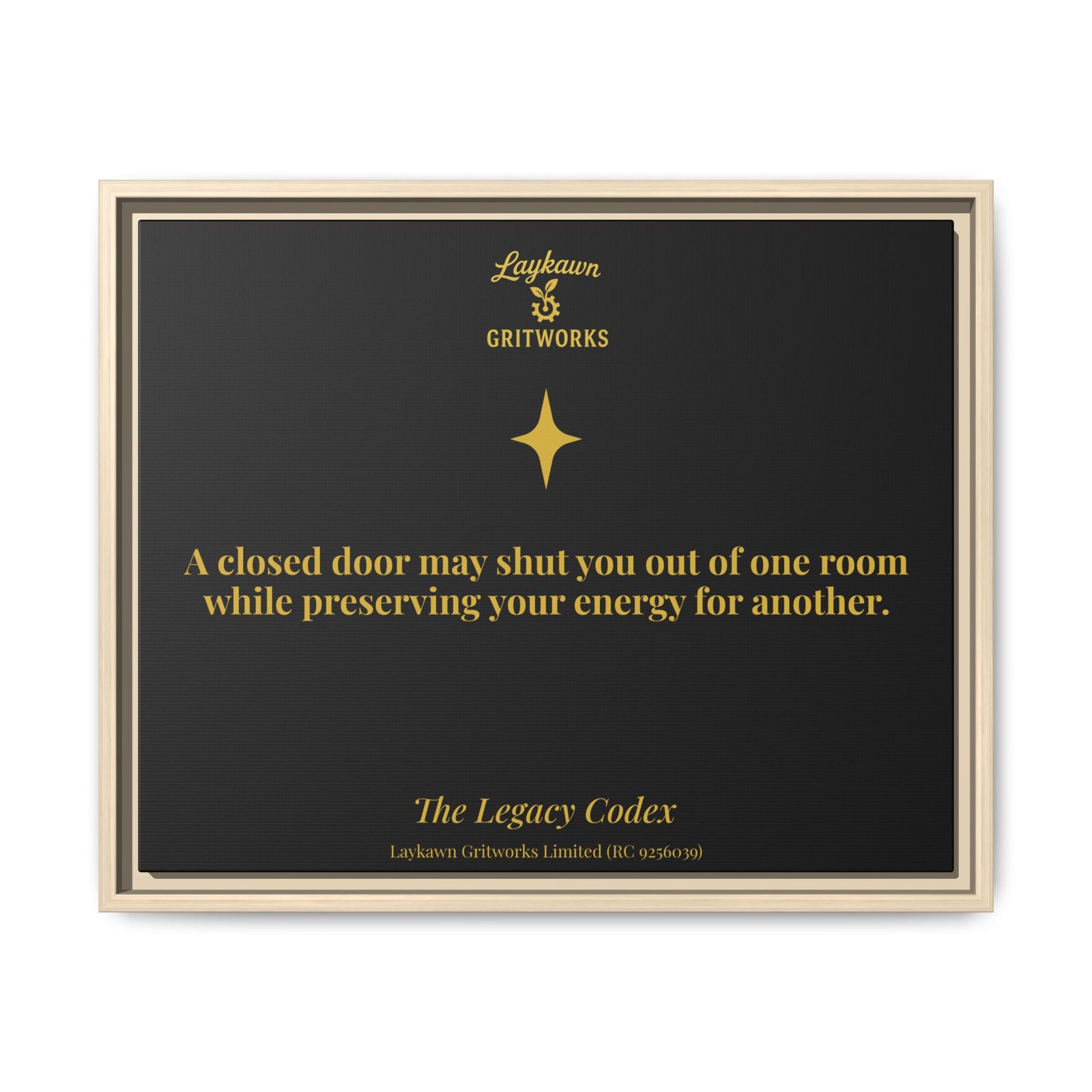Beyond the Closed Door – The Legacy Codex Premium Framed Canvas - Image 21